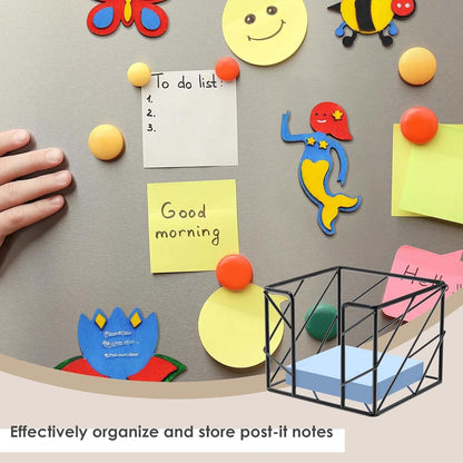 Sticky Note Organizer - Storage Rack - Metal Storage Rack - Creative Openwork Note Box - Desk Storage V1189-WXFBOL-33-1