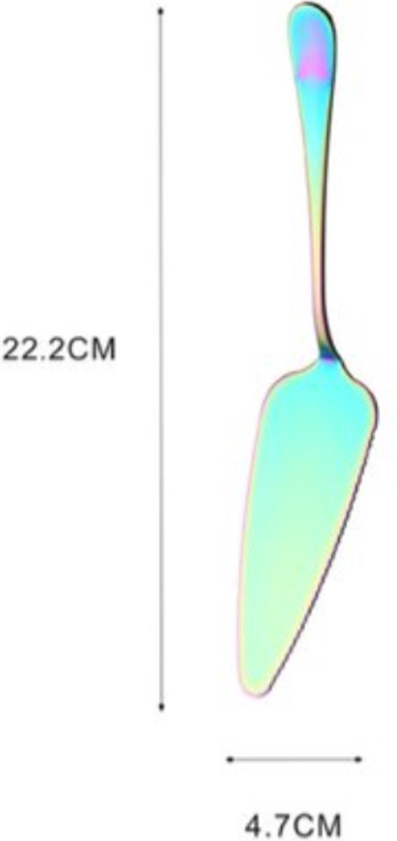 Cake Peel | Pizza Peel | Cake Cutter | Pizza Cutter | With Serrated Edge | Stainless Steel | Bronze V1189-WXFBOL-52-3