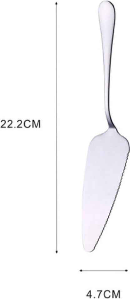 Cake Peel | Pizza Peel | Cake Cutter | Pizza Cutter | With Serrated Edge | Stainless Steel | Bronze V1189-WXFBOL-52-5