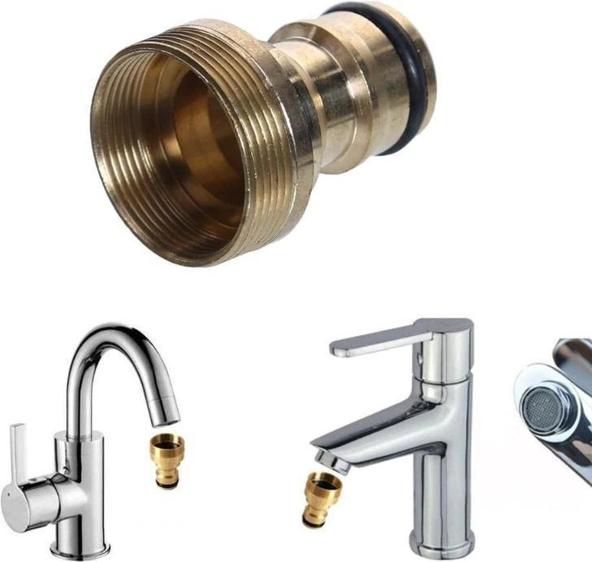 Kitchen Faucet Adapter | Universal | Tap Adapter | For Connecting a Hose | Faucet Connector V1189-WXFBOL-57-1