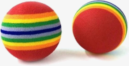 4 Pieces Cat Balls | Cat Toys | Cat Toys | Interactive Play | Kittens | 3.5 CM | Rainbow 4 Pieces V1189-WXFBOL-6-1