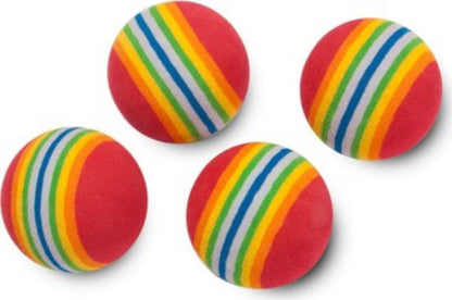 4 Pieces Cat Balls | Cat Toys | Cat Toys | Interactive Play | Kittens | 3.5 CM | Rainbow 4 Pieces V1189-WXFBOL-6-1