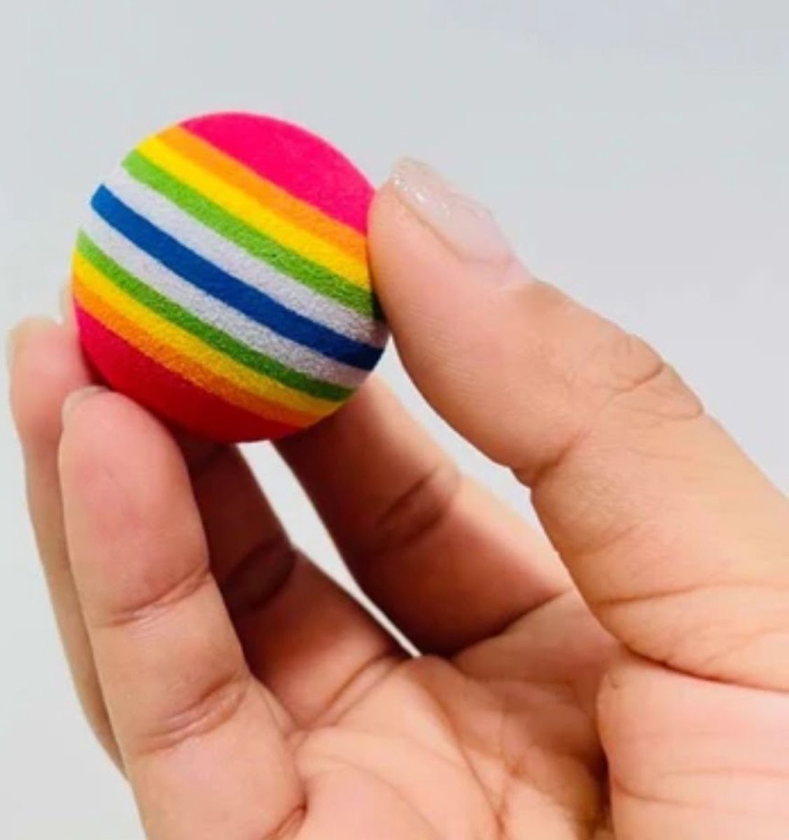 4 Pieces Cat Balls | Cat Toys | Cat Toys | Interactive Play | Kittens | 3.5 CM | Rainbow 4 Pieces V1189-WXFBOL-6-1