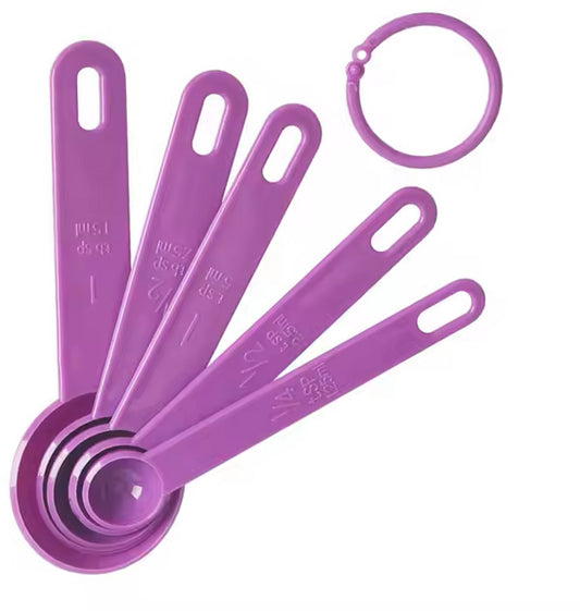 Measuring Spoon Set 5 Pieces | Kitchen Utensils | Measuring Spoon | PURPLE V1189-WXFBOL-63-1