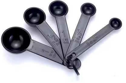 Measuring Spoon Set 5 Pieces | Kitchen Utensils | Measuring Spoon | black V1189-WXFBOL-63-4