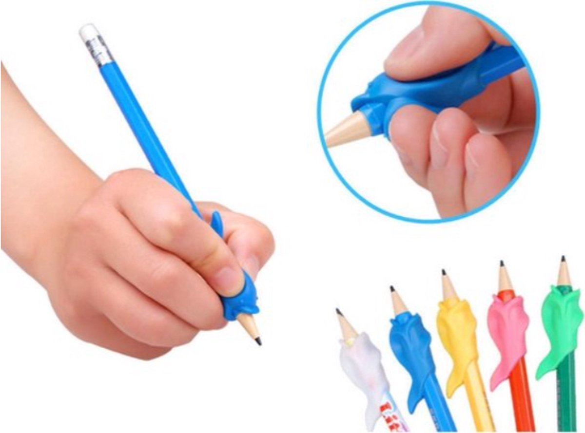 Pencil Grip | Drawing Aid | Pen Grip Aid | Various Colors | 3 Pieces V1189-WXFBOL-65-1