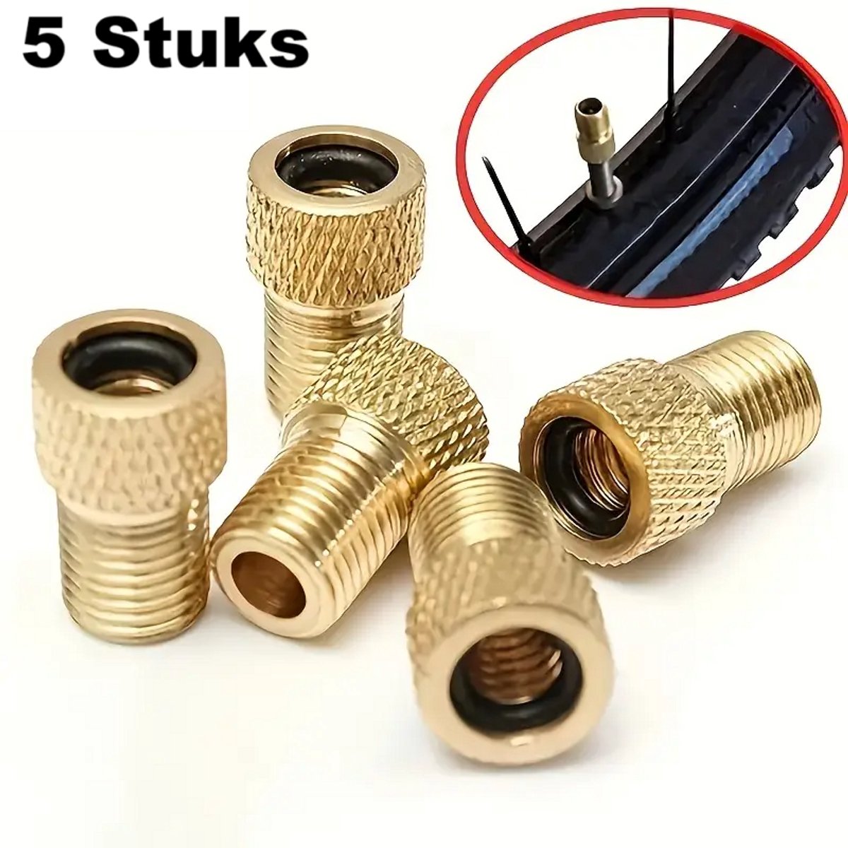 VWP French valve adapter nipple to bicycle valve V1189-WXFBOL-66-1
