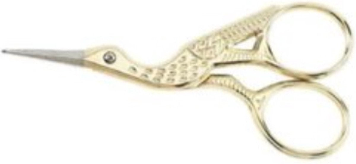 Textile Scissors | Embroidery Scissors | Fabric Scissors | Stork Scissors Model | Craft Scissors | GOLD V1189-WXFBOL-69-1
