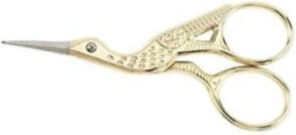 Textile Scissors | Embroidery Scissors | Fabric Scissors | Stork Scissors Model | Craft Scissors | GOLD V1189-WXFBOL-69-1