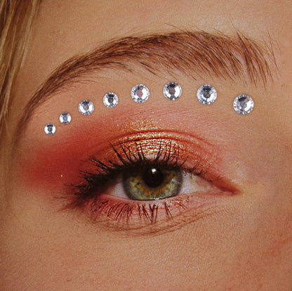 Diamond Face - Glitter makeup stickers in 4 sizes - 100 pieces V1189-WXFBOL-71-1