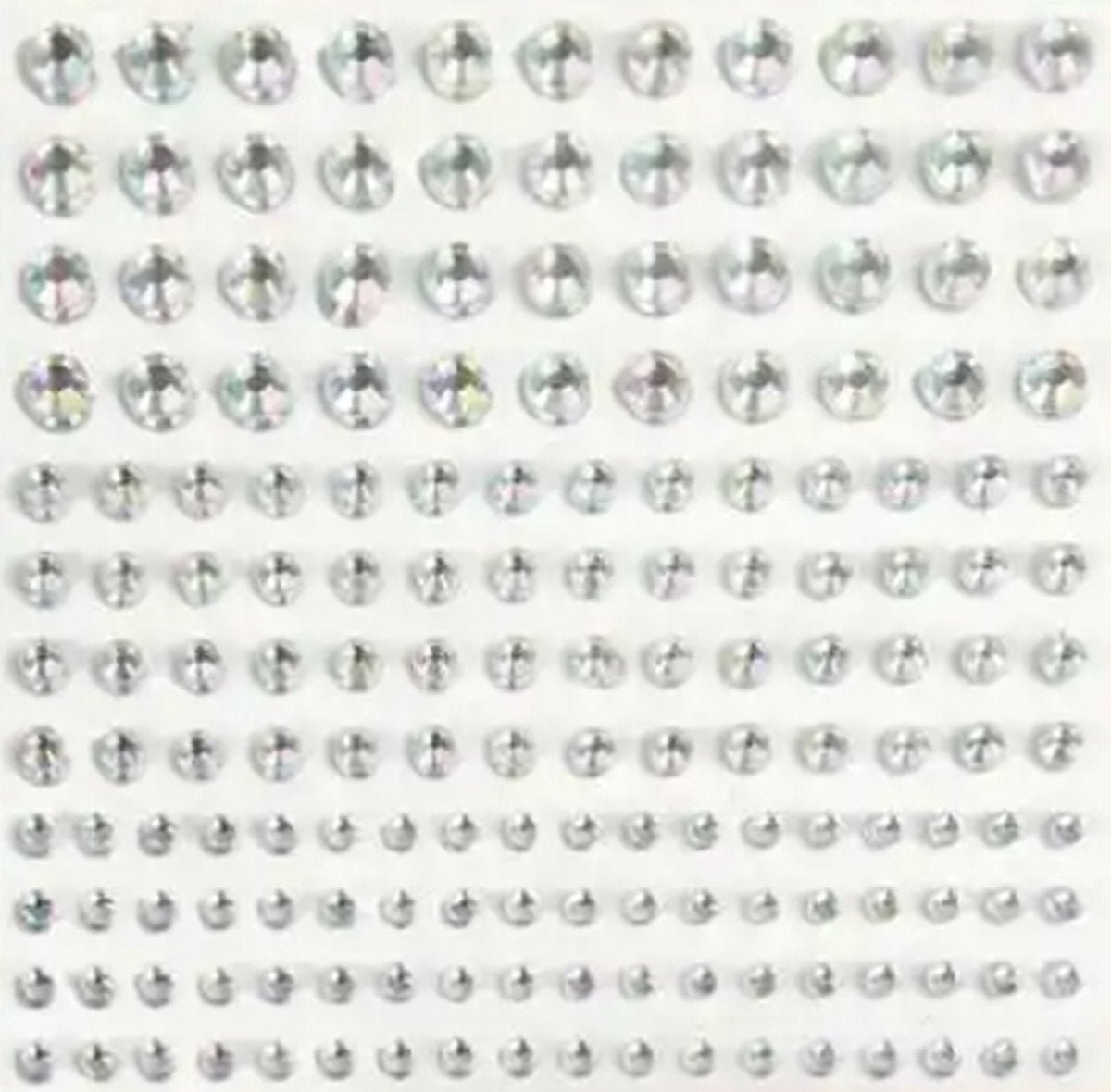 Diamond Face - Glitter makeup stickers in 4 sizes - 100 pieces V1189-WXFBOL-71-1