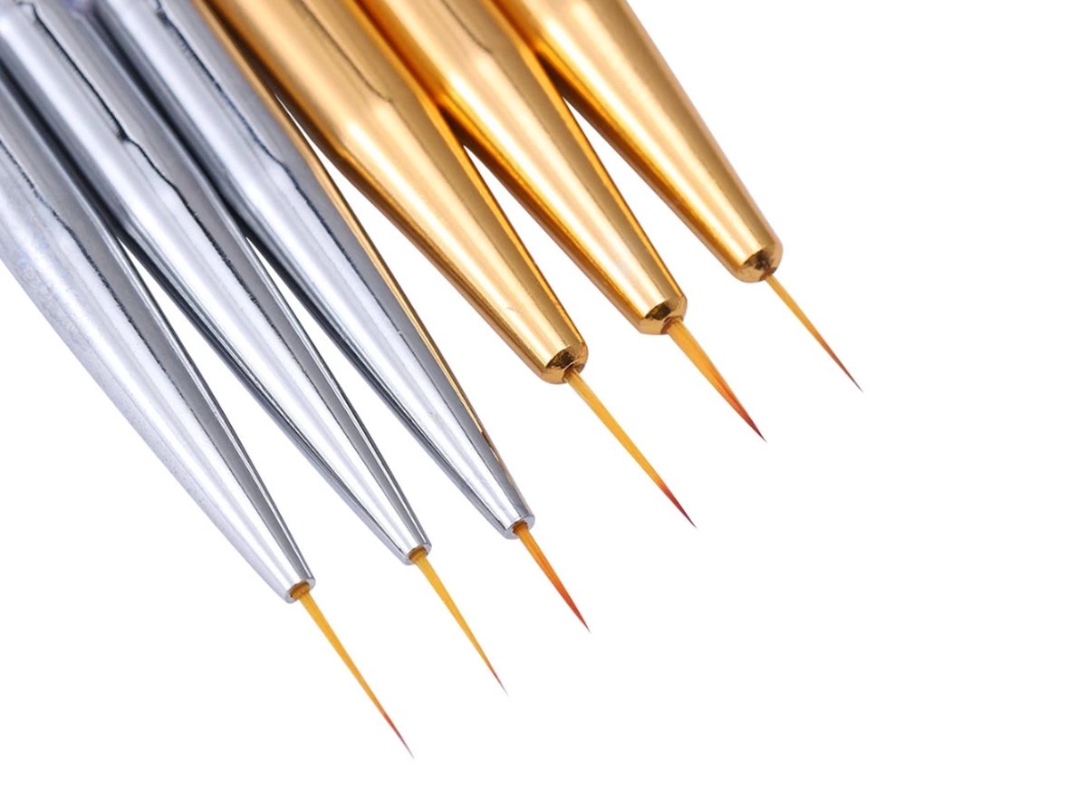 Nail Art Pens Set of 3 | Nail Brushes | GOLD V1189-WXFBOL-73-1