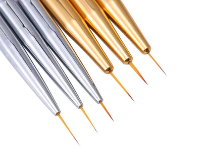 Nail Art Pens Set of 3 | Nail Brushes | GOLD V1189-WXFBOL-73-1