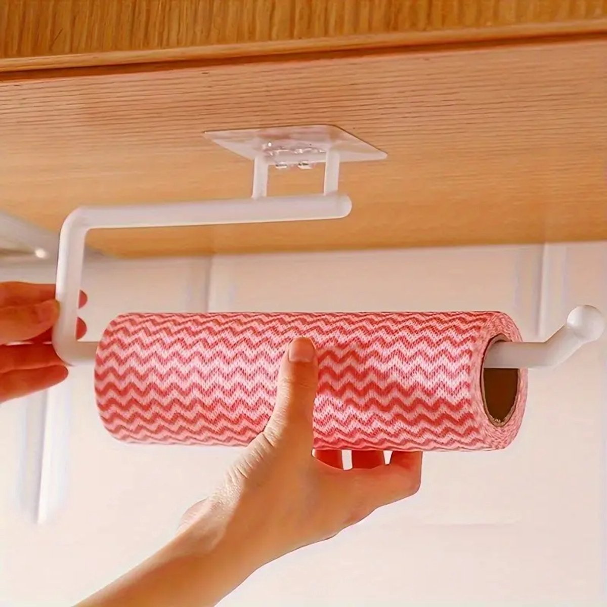 Kitchen Roll Hanger | Kitchen Roll Holder | Kitchen Roll Holder | Foil Holder | Self-Adhesive | White V1189-WXFBOL-75-1