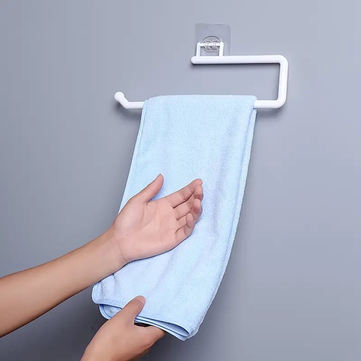 Kitchen Roll Hanger | Kitchen Roll Holder | Kitchen Roll Holder | Foil Holder | Self-Adhesive | White V1189-WXFBOL-75-1