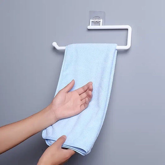 Kitchen Roll Hanger | Kitchen Roll Holder | Kitchen Roll Holder | Foil Holder | Self-Adhesive | White V1189-WXFBOL-75-1