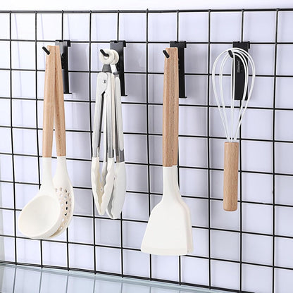 Gridwall Hooks 30 Pieces - 10/15/20cm - Iron - Black - Commercial Quality - Grid Wall Panels Accessory - V1189-WXFBOL-8-1