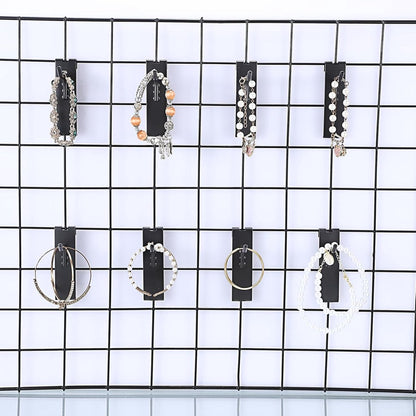 Gridwall Hooks 30 Pieces - 10/15/20cm - Iron - Black - Commercial Quality - Grid Wall Panels Accessory - V1189-WXFBOL-8-1