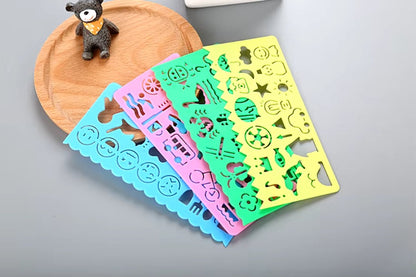 Drawing Templates | Stencil | Drawing Template | Set of 4 V1189-WXFBOL-80-1