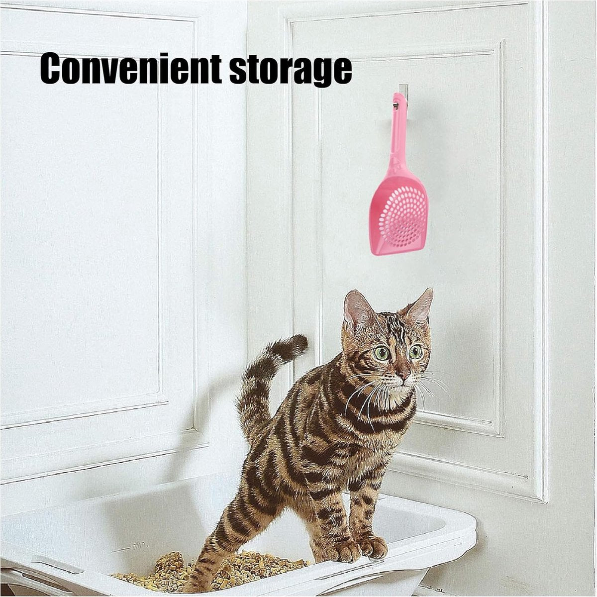 Cat Litter Scoop | Poop Scoop | 25 CM | Small Holes | Green V1189-WXFBOL-83-2