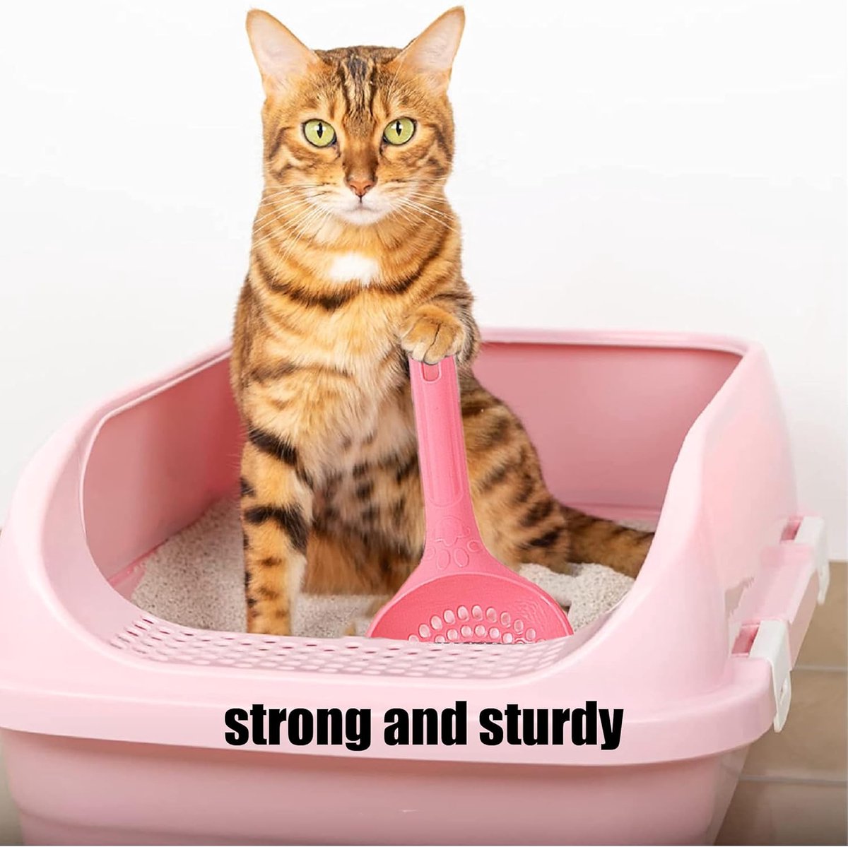 Cat Litter Scoop | Poop Scoop | 25 CM | Small Holes | Pink V1189-WXFBOL-83-3