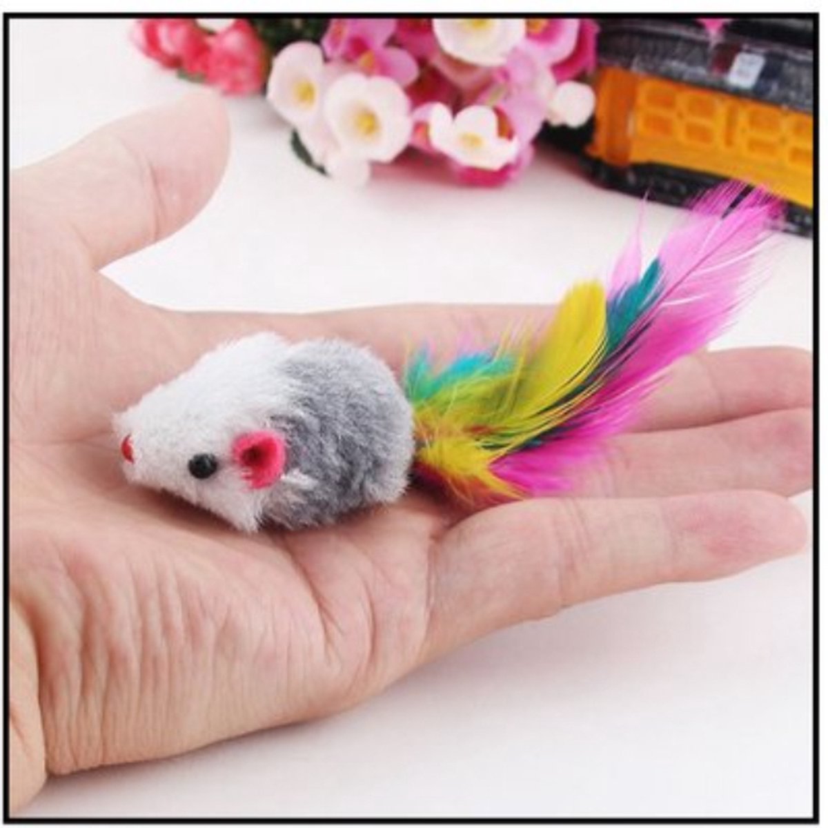 10x Plush Toy Mouse | Cat Toys | Toy Mice | Play Mouse V1189-WXFBOL-89-1