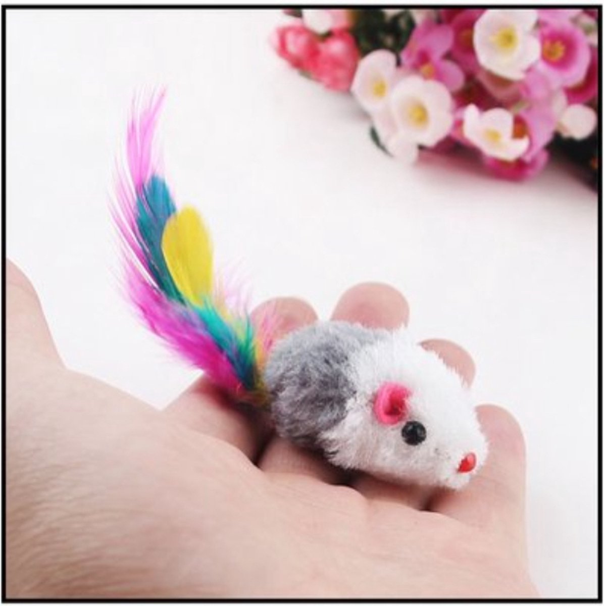 10x Plush Toy Mouse | Cat Toys | Toy Mice | Play Mouse V1189-WXFBOL-89-1