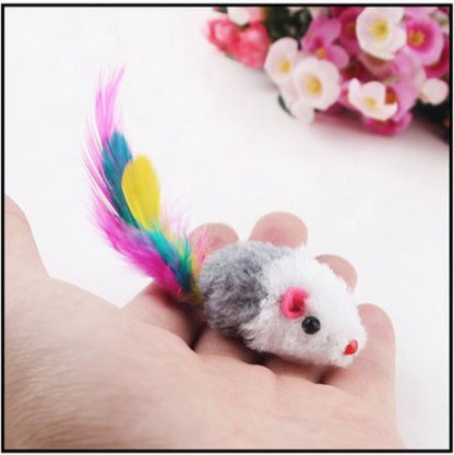 10x Plush Toy Mouse | Cat Toys | Toy Mice | Play Mouse V1189-WXFBOL-89-1