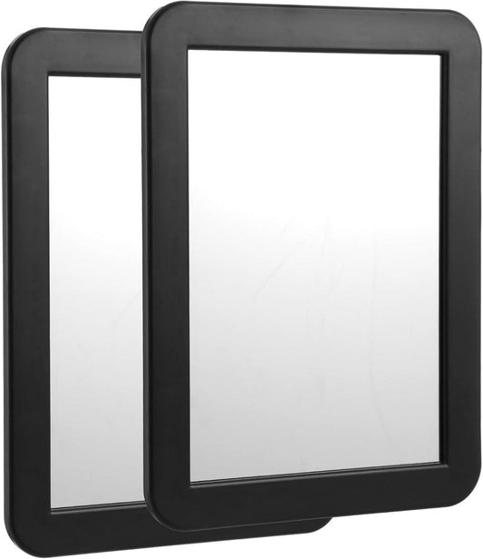 Magnetic Closing Mirrors 17.8 x 13.5 cm - Set of 2 - Makeup Mirror for School, Gym, and Office - Storage V1189-WXFBOL-9-1