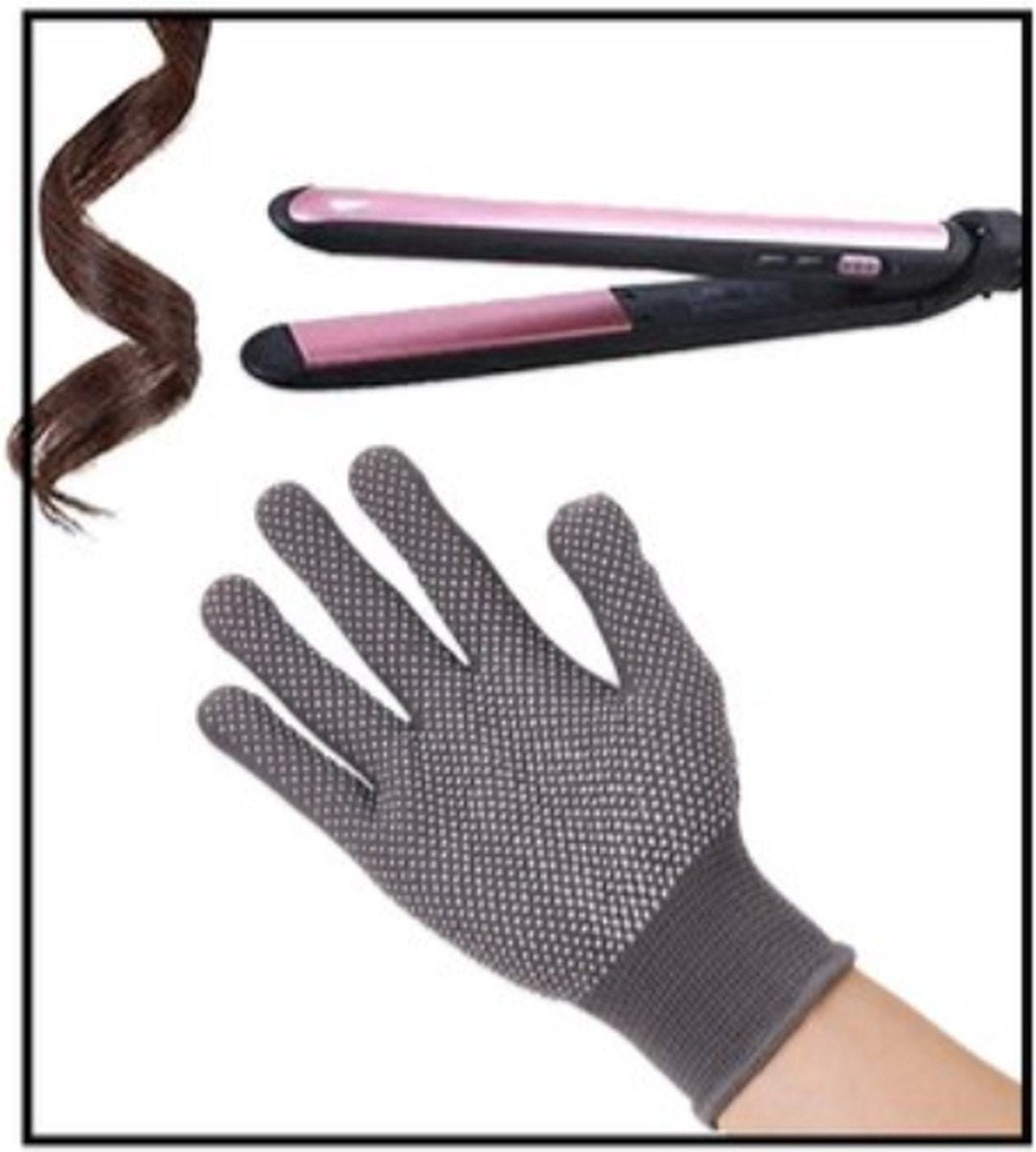 Heat-Resistant Gloves | Heat Glove | Curling Iron | Straightener | 1 Pair V1189-WXFBOL-92-1