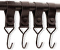 Brute Strength - Multifunctional Hook with Leather Loop - Cognac - 4 pieces - Coat Hook - Camping Hook - V1189-WXFBOL-97-14