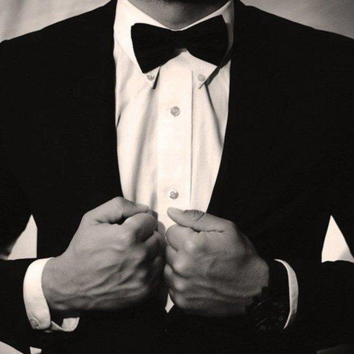 Bow tie - anthracite - bow - bow tie - pre-tied V1189-WXFBOL-99-6