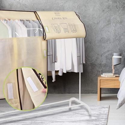 Dustproof Clothes Rack Cover Expandable Hanging Closet Cover Shoulder Dust Cover Clothes Protector for Coats V1189-WXFWAL-20260319-00010