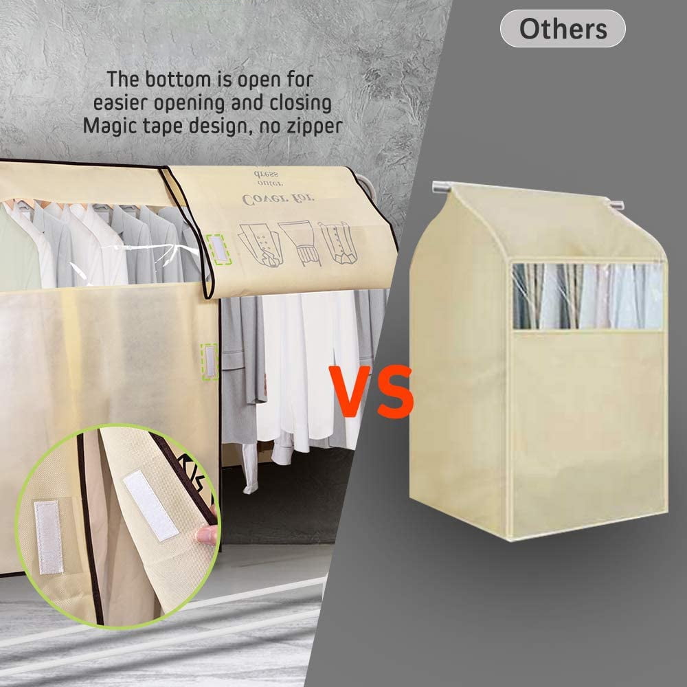 Dustproof Clothes Rack Cover Expandable Hanging Closet Cover Shoulder Dust Cover Clothes Protector for Coats V1189-WXFWAL-20260319-00010
