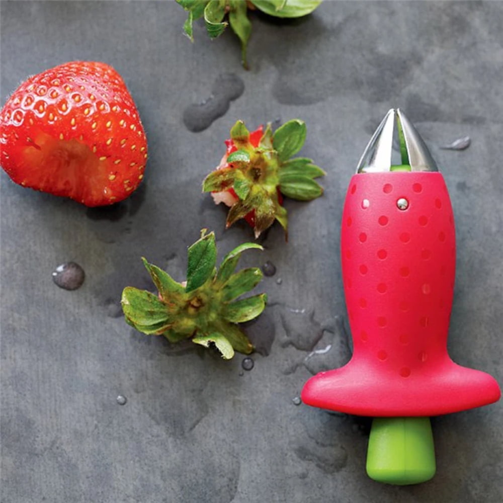 PEACNNG 2pcs Set Kitchen Fruit Gadget Tools Strawberry Slicer Cutter Strawberry Corer Strawberry Huller Leaf V1189-WXFWAL-20260319-00013