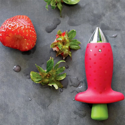 PEACNNG 2pcs Set Kitchen Fruit Gadget Tools Strawberry Slicer Cutter Strawberry Corer Strawberry Huller Leaf V1189-WXFWAL-20260319-00013
