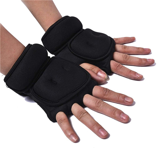 Weighted Exercise Gloves, Pair of 2 lb,Sandbag Weight Bearing Training Gloves Fitness Gloves with Wrist Suort V1189-WXFWAL-20260319-00035