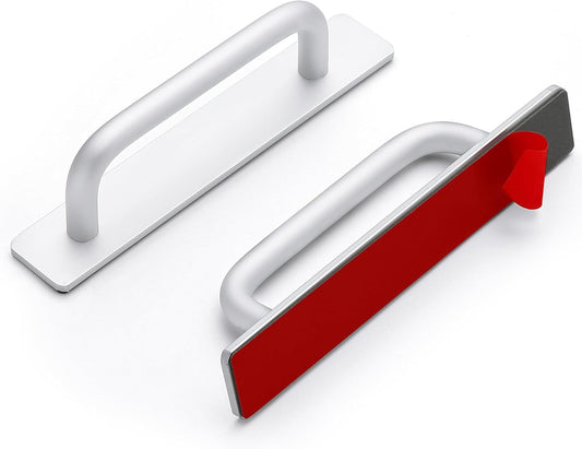 2 Pack Adhesive Handles Self Stick Instant Cabinet Handles 5.83" Stick on Cabinet Handles Drawer Push Pull V1189-WXFWAL-20260319-00036