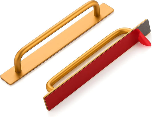 2 Pack Adhesive Handles Self Stick Instant Cabinet Handles 5.83" Stick on Cabinet Handles Drawer Push Pull V1189-WXFWAL-20260319-00037
