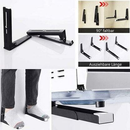 Microwave Stand with Arm, Steel Microwave Stand, Wall Mounted Microwave Stand, Wall Mount Shelf for Microwave V1189-WXFWAL-20260319-00039