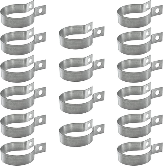 16 Pcs Brace Bands Chain Link Fence, Galvanized Steel Chain Link Brace Band Use for 1-7/8" Outside Diameter V1189-WXFWAL-20260319-00057