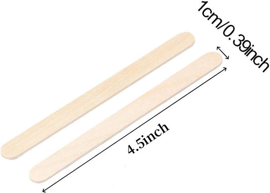 Wooden Sticks for Crafts,Wooden Ice Cream Sticks,Creative Popsicle Sticks,Natural Wood Popsicle V1189-WXFWAL-20260319-00062