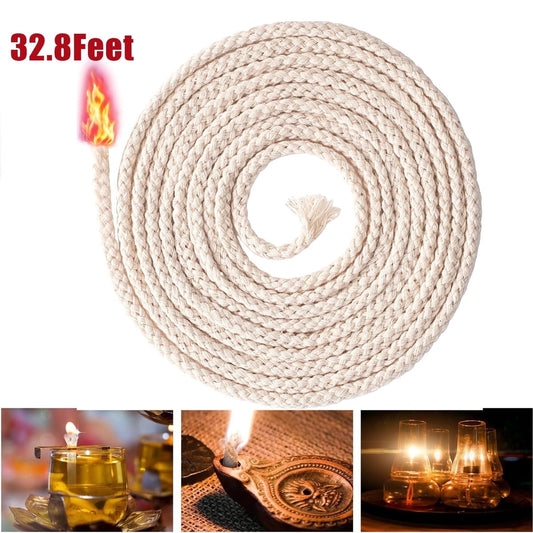 GIXUSIL 26.25 Feet Flat Wide, Oil Lamp Wick, Oil Burner Wick, Cotton Replacement Lanterns Wick with Red V1189-WXFWAL-20260319-00113