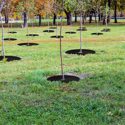 Tutuviw Non Woven Tree Ring, 24.4 inches Round Tree Base Weed Barrier Fabric Cover, Degradable and Reusable V1189-WXFWAL-20260319-00120