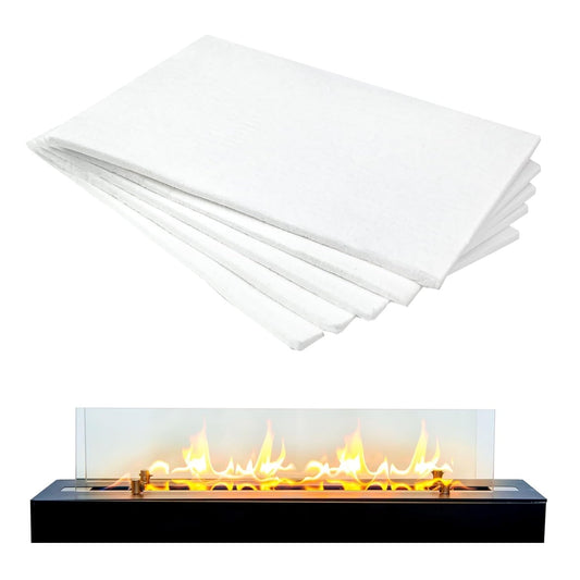 5Pack Carbon Felt Wick Bioethanol Fuel,11.8x7.87In Tabletop Fire Pit Ceramic Wool Wick Bioethanol Fuel Table V1189-WXFWAL-20260319-00126