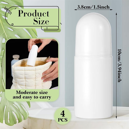 White Plastic Roll-on Bottle,Empty Portioning Bottles,QZS Refillable Anti-perspirant Roller V1189-WXFWAL-20260319-00129