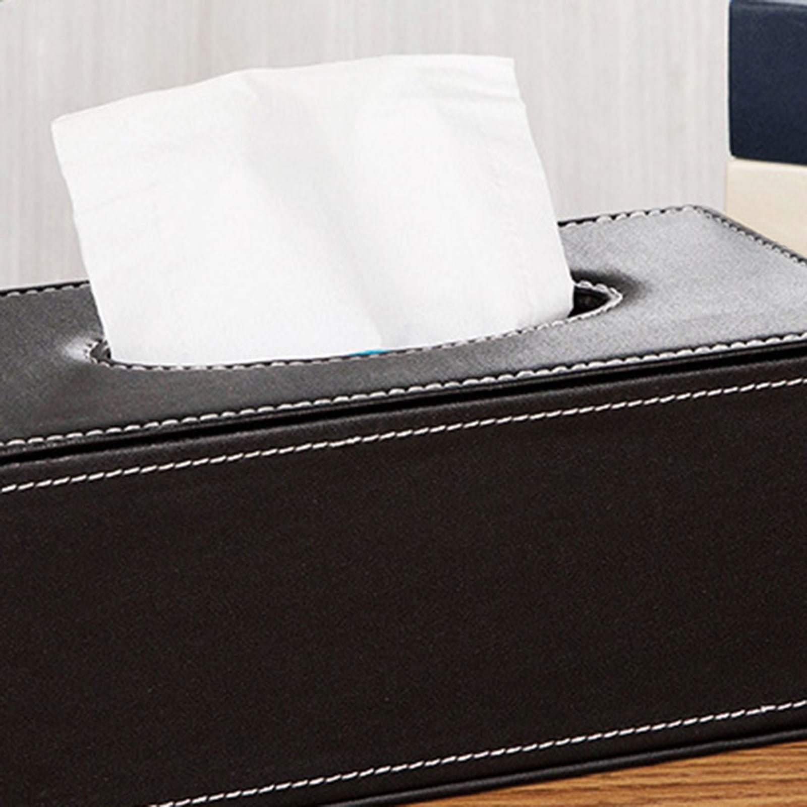 Cagnkofi Tissue Box Cover Rectangular, PU Leather Tissue Box Holder for Kleenex, Napkin, Tissue Box Cover V1189-WXFWAL-20260319-00134