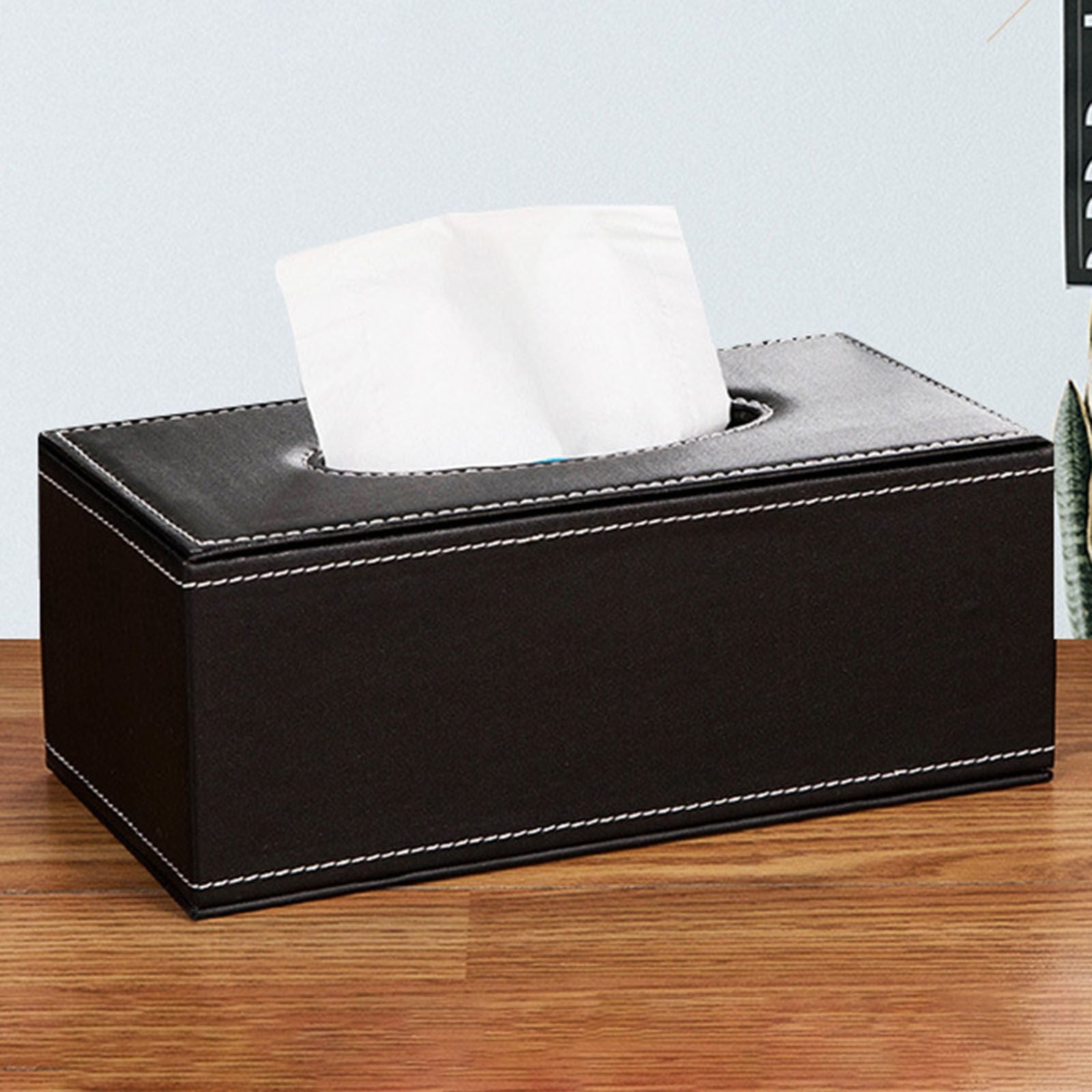 Cagnkofi Tissue Box Cover Rectangular, PU Leather Tissue Box Holder for Kleenex, Napkin, Tissue Box Cover V1189-WXFWAL-20260319-00134