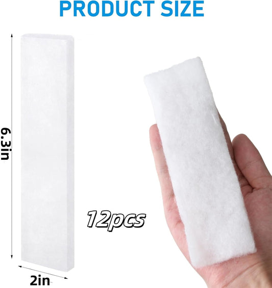 12 Pcs Replacement Odor Erase Air Filters,White Replacement Filters for 6QT Instant Vortex Plus Air Fryer V1189-WXFWAL-20260319-00137