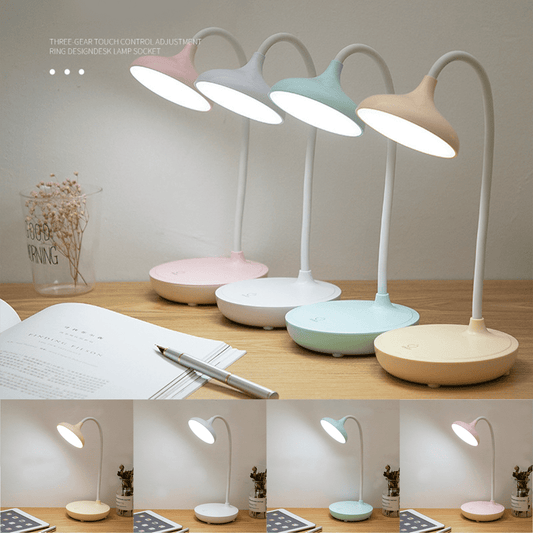 LED Desk Lamp with USB Ports,Touch Desk Lamps for Home Office with 3 Brightness Desk Light with Small Night V1189-WXFWAL-20260319-00147